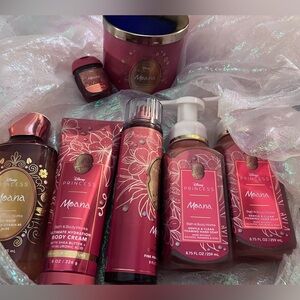 NWT: Disney Princess Limited Edition Moana Set Bath and Body Works 7 Items